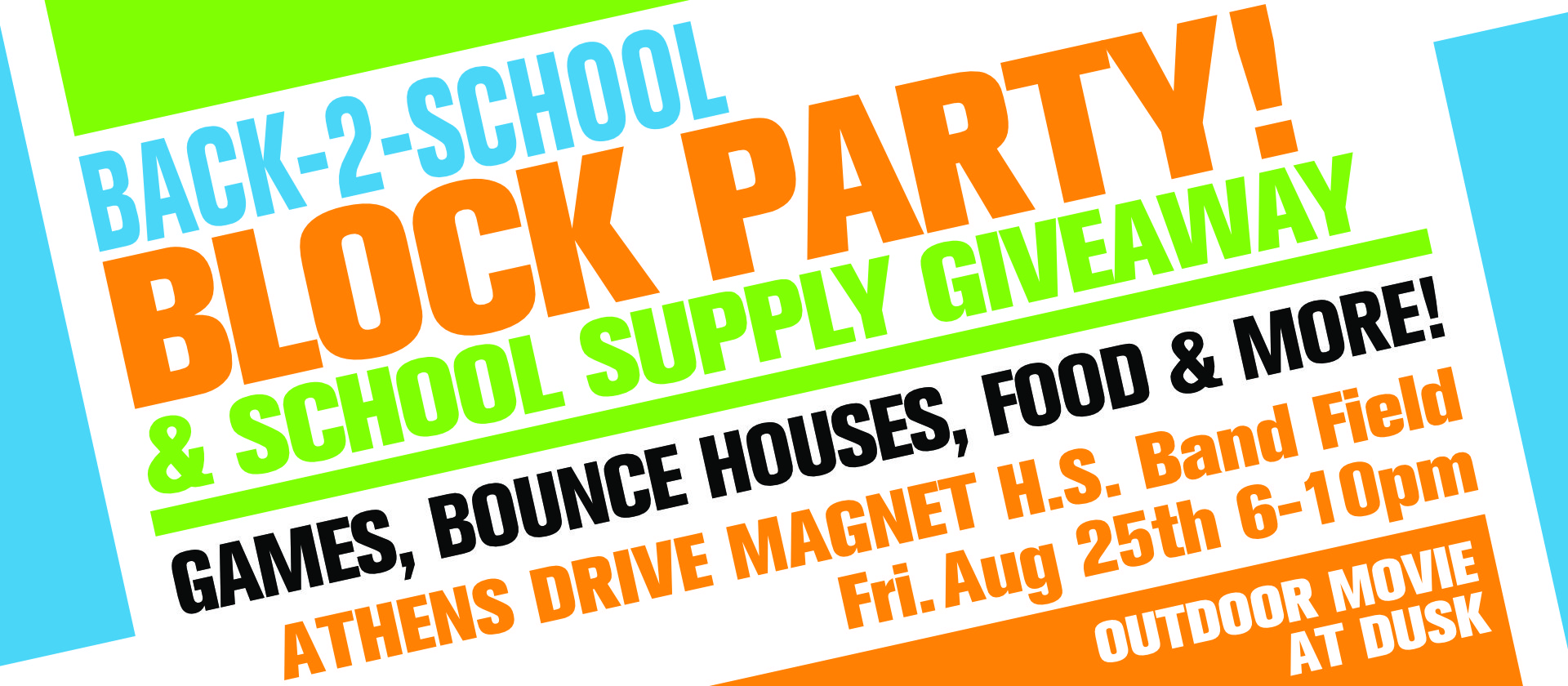 block party 2021 banner
